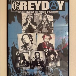 GREYDAY Tour Poster - Black and Blue
